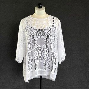 Beautiful White Crochet Blouse